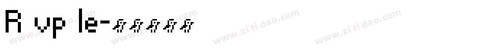 R vp le字体转换